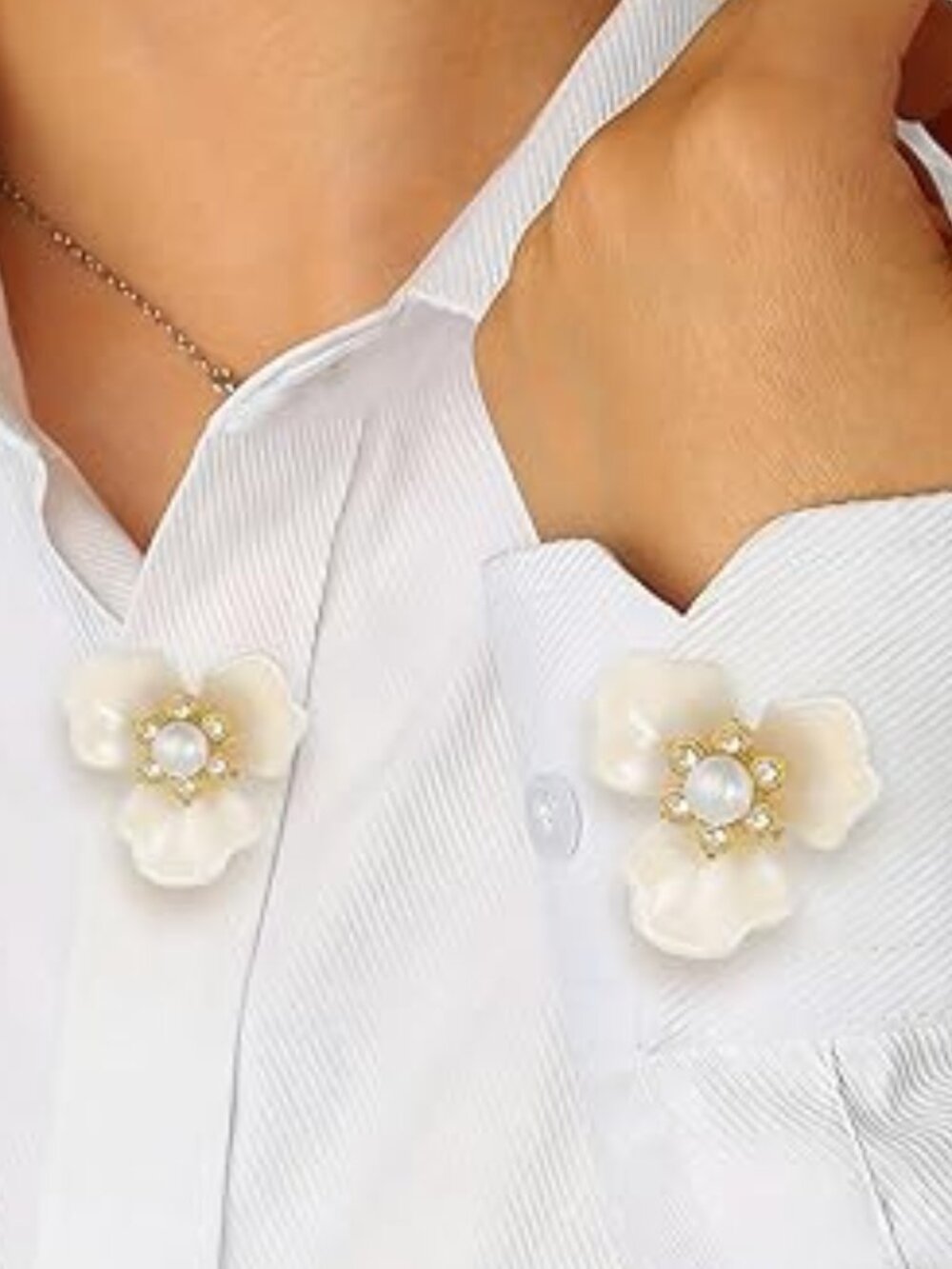 2 Fancy Flower Button Covers for Wedding Birthday Parties Anniversary Dress Up
